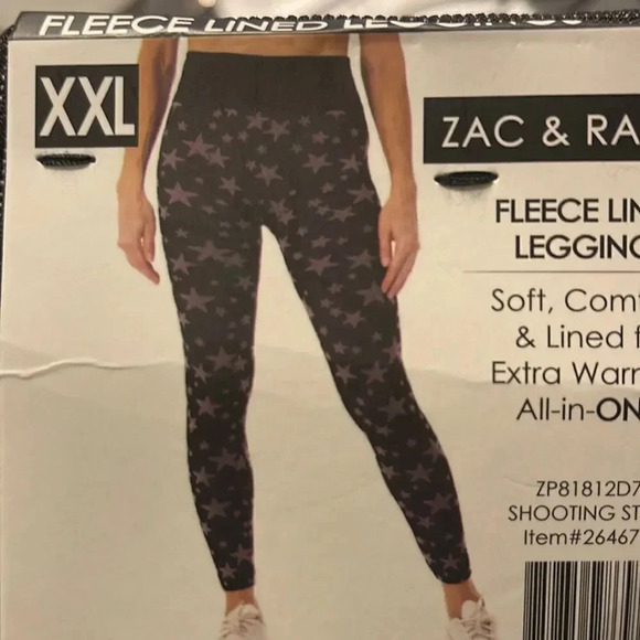 Zac & Rachel shooting star fleece lined Leggings - Picture 1 of 7
